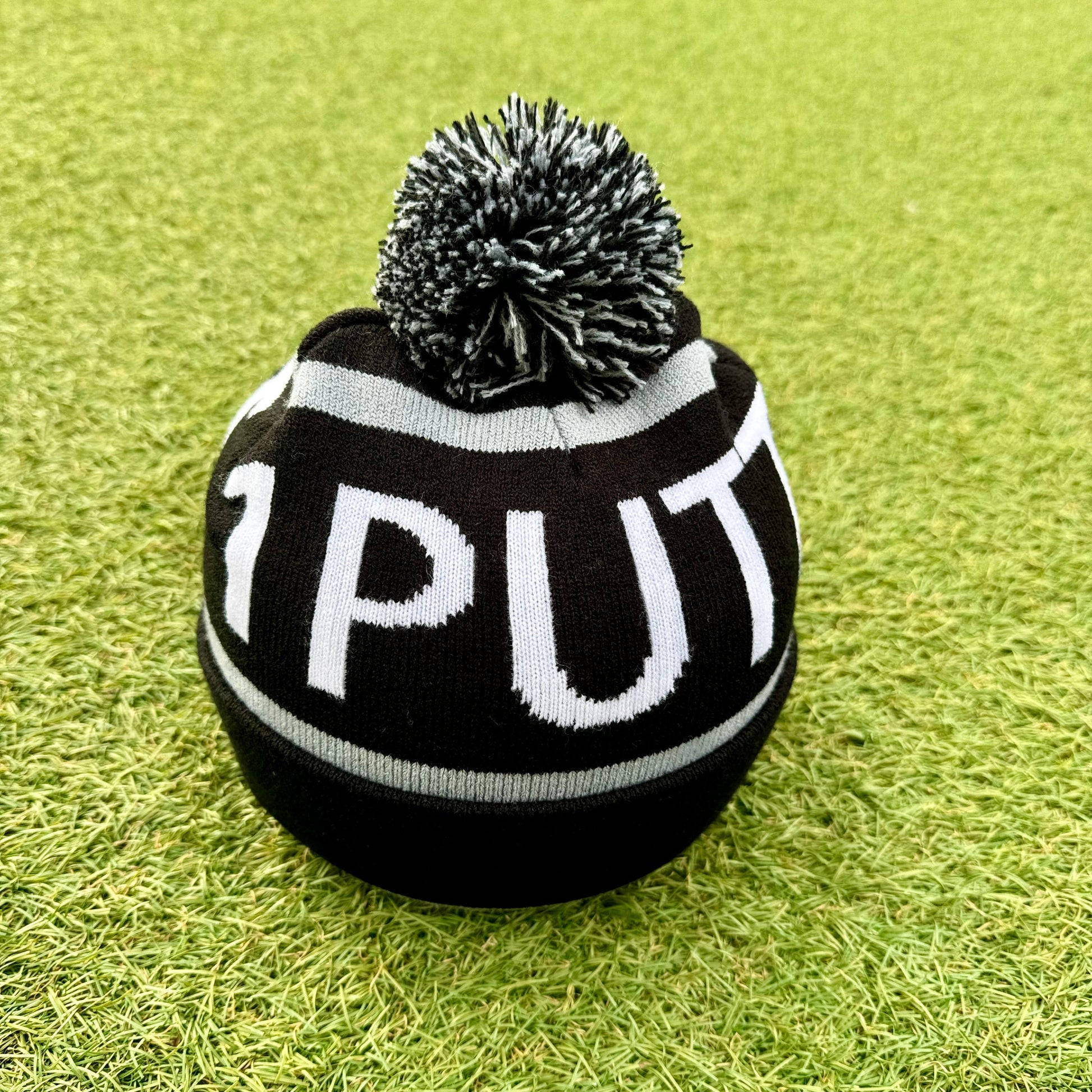 Black and silver trim bobble